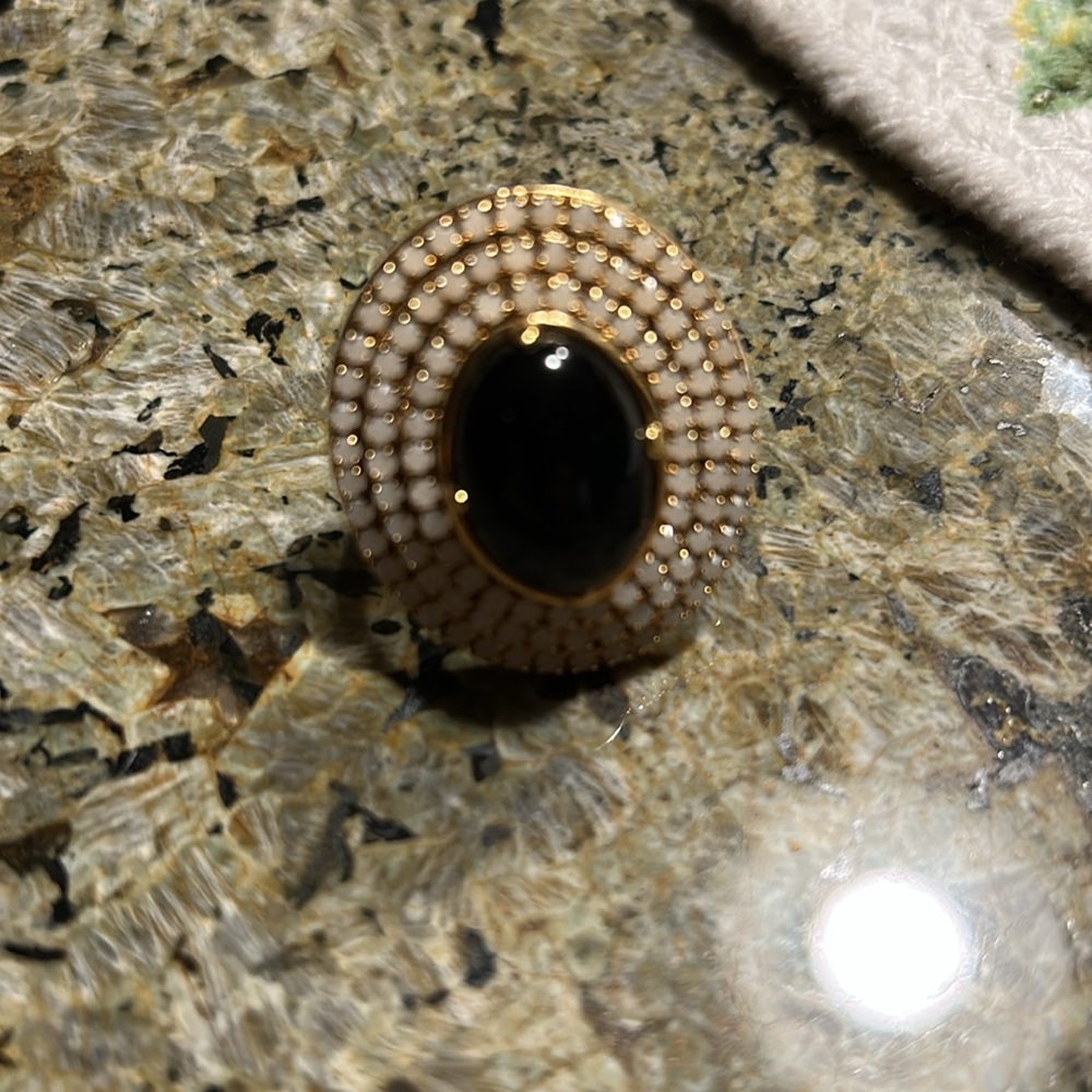 Juicy Couture Black & White Ring - Picture 3 of 5